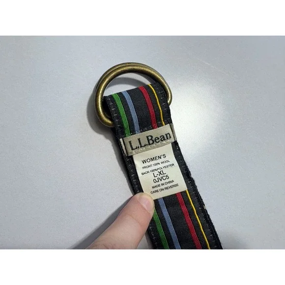 L.L. Bean Multicolor Tree Pattern Belt - Picture 5 of 7